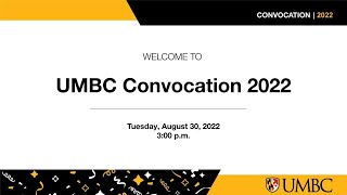 UMBC Convocation 2022 [upl. by Lizette790]