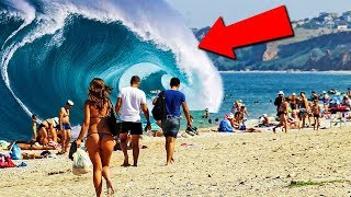 10 Biggest Waves And Tsunami Ever Caught On Camera [upl. by Enitram316]