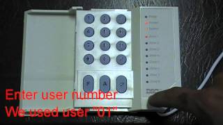 Programming User Code on DSC Alarm Systemmpg [upl. by Spatz961]