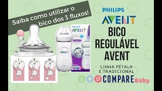 Bico REGULÁVEL Avent 3 Meses LÍQUIDO CONSISTENTE  Como usar as 3 posições [upl. by Shauna745]