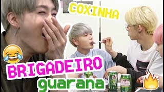 IDOLS COREANOS COMEM COMIDA BRASILEIRA feat BLANC7 [upl. by Akla84]