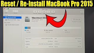 How to Reset  Format MacBook Pro 2015 Back to Factory Default [upl. by Ainirtac]