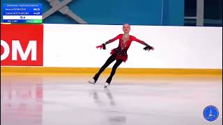 Elena Kostyleva  FS Russian Novice Championships 2023 [upl. by Aicirtel]