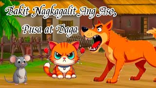 BAKIT NAGKAGALIT ANG ASO PUSA AT DAGA  Kwentong Pambata  Filipino Story  MsCapricorn  Alamat [upl. by Sanalda]