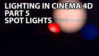 Cinema 4D Tutorial Spot Lights and Targeting [upl. by Nibor]