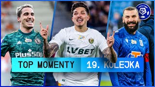 WSZYSTKIE GOLE 19 KOLEJKI  TOP MOMENTY  Ekstraklasa  202223 [upl. by Sinnek]