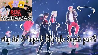 Jhope and RM only took 3 seconds to realize what was happening to Suga [upl. by Alarick]