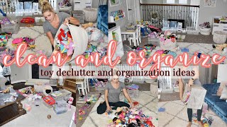 EXTREME PLAYROOM DECLUTTER  TOY ORGANIZATION IDEAS 2020  TOY ORGANIZATION BEFORE AND AFTER [upl. by Ayouqes707]