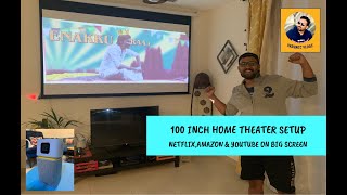 Easy Home Theater setup  Dubai Vlogs  Tamil vlogger  BenQ home projector [upl. by Anayia]