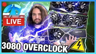 LIVE Overclocking RTX 3080 Custom Cards ASUS Gigabyte EVGA [upl. by Alitha554]