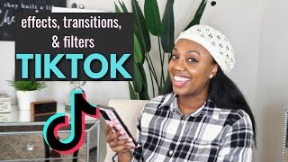 How to add filters effects amp transitions to TikTok video [upl. by Renmus]