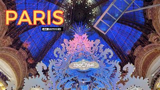 Paris France 🇫🇷 Exploring Galeries Lafayette Paris Stunning Holiday Windows amp Iconic Christmas Tree [upl. by Trixie]