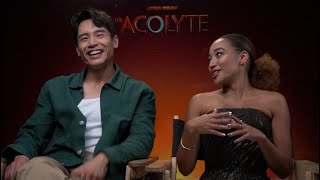 Acolyte stars Amandla Stenberg and Manny Jacinto talk new Star Wars series [upl. by Rdnaskela]