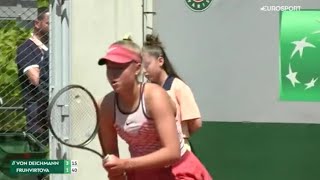 Brenda Fruhvirtova 🇨🇿 Vs Kathinka Bon Deichmann Rolland Garros French Open Coverage [upl. by Carmine]