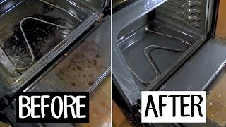 HOW TO CLEAN YOUR OVEN WITH BAKING SODA amp VINEGAR  BETHANY FONTAINE [upl. by Hutner]