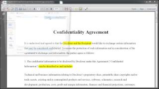 Highlighting Text In Adobe Reader X [upl. by Ettigirb]