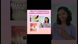 Harmful effects of missing teeth by Dr Navya NB drnavzdentist shorts viral teeth [upl. by Asial349]