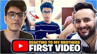 Reacting to my Brothers FIRST video on YOUTUBE  triggeredinsaan [upl. by Trillby689]