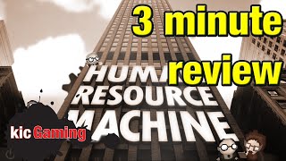 Human Resource Machine review in 3 minutes  gameplay  worth a buy Yes it is [upl. by Barbarese]