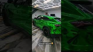 Hexis Green Chrome Vinyl Wrap  Video by carwrapking [upl. by Annot]