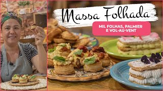 Massa Folhada Mil Folhas Volauvent e Palmier [upl. by Ycnuahc]