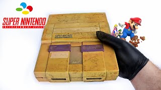 Restoring the 1 broken and yellowed Nintendo SNES  Vintage Console Restoration amp Repair  ASMR [upl. by Steinway615]