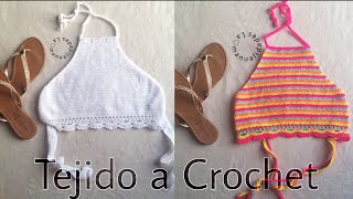 Top tejido a crochet  Tejidos de verano [upl. by Aicil147]