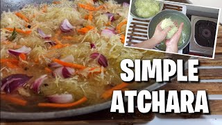 Simple Atchara Recipe  Pinoy Easy Recipes [upl. by Laith]