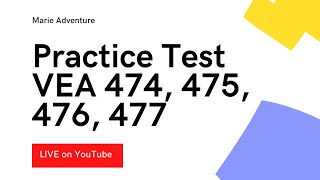 PRACTICE TEST  USPS VEA 474 475 476 477 [upl. by Annovad]