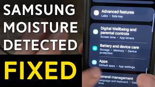 Samsung Moisture Detected in USB Charging Port Real Fix Easy FREE [upl. by Yenrab39]