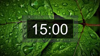 Countdown timer 15 minutes with relaxing music for concentration [upl. by Nigle524]