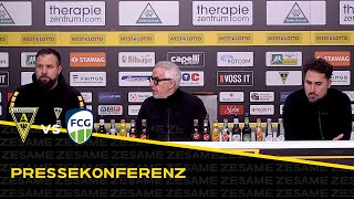 Pressekonferenz nach Alemannia Aachen  FC Gütersloh [upl. by Yllom]