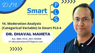 14 Moderation Analysis Categorical Variable in SmartPLS4  Dr Dhaval Maheta [upl. by Naivaf]