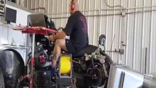 aerocharger 65 boost Dragos bike works 124 turbo engine [upl. by Shear943]