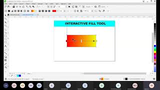 Gradient Tool or Interactive Fill Tool in Corel Draw 2020  Color Filling in Corel Draw [upl. by Enirehtak]