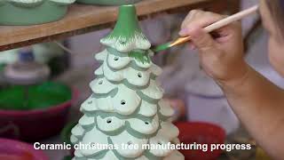 How to make ceramic christmas trees  CoArts Innovation [upl. by Attiuqehs]