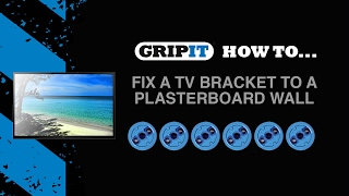 GripIt How to fix a TV bracket to a plasterboard wall [upl. by Levine4]