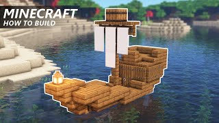 🚢 Minecraft Tutorial How to Make a Fishing BoatShip [upl. by Harac]