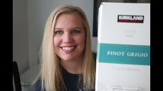 Kirkland Pinot Grigio Box Wine Review [upl. by Kehsihba]