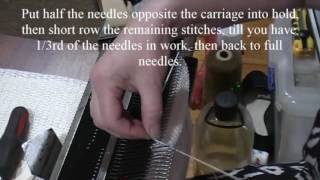 Making a demo sock on a KnitMaster 4500 knitting machine [upl. by Omer489]