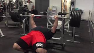 Eddie Hall 265kg Bench Press at Strength Asylum [upl. by Erastus588]