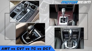 AMT vs CVT vs TC vs DCT  Automatic Gearboxes Explained  MotorBeam [upl. by Singhal170]