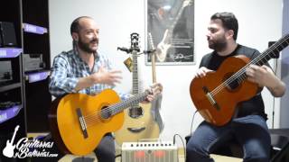 Diferencias entre Guitarra Acústica vs electroacústica Yamaha C40 vs CX40 [upl. by Russian]