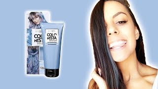 DYEING MY HAIR BLUE LOREAL COLORISTA [upl. by Phillis310]