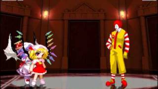 Touhou MUGEN  Scarlet Sisters vs Ronald Mcdonald [upl. by Modnar173]