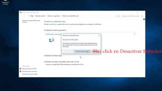 Como Desactivar Bitlocker en Windows 10 [upl. by Waxman327]