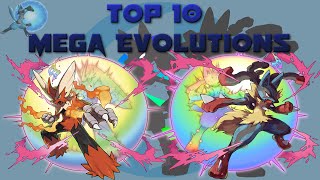 Top 10 Mega Evolutions [upl. by Gentry]