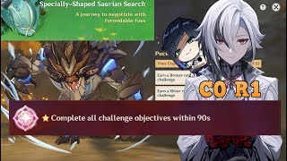 SpeciallyShaped Saurian Search Day 2 C0R1 Arlecchino Platinum Trophy Cleared  Genshin Impact [upl. by Ortensia]