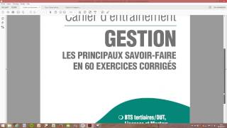 Gestion  Les principaux savoirfaire en 60 exercices corrigés [upl. by Ahsiekyt]