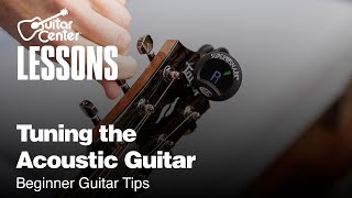 How to Tune the Acoustic Guitar  Beginner Guitar Tips [upl. by Fergus]